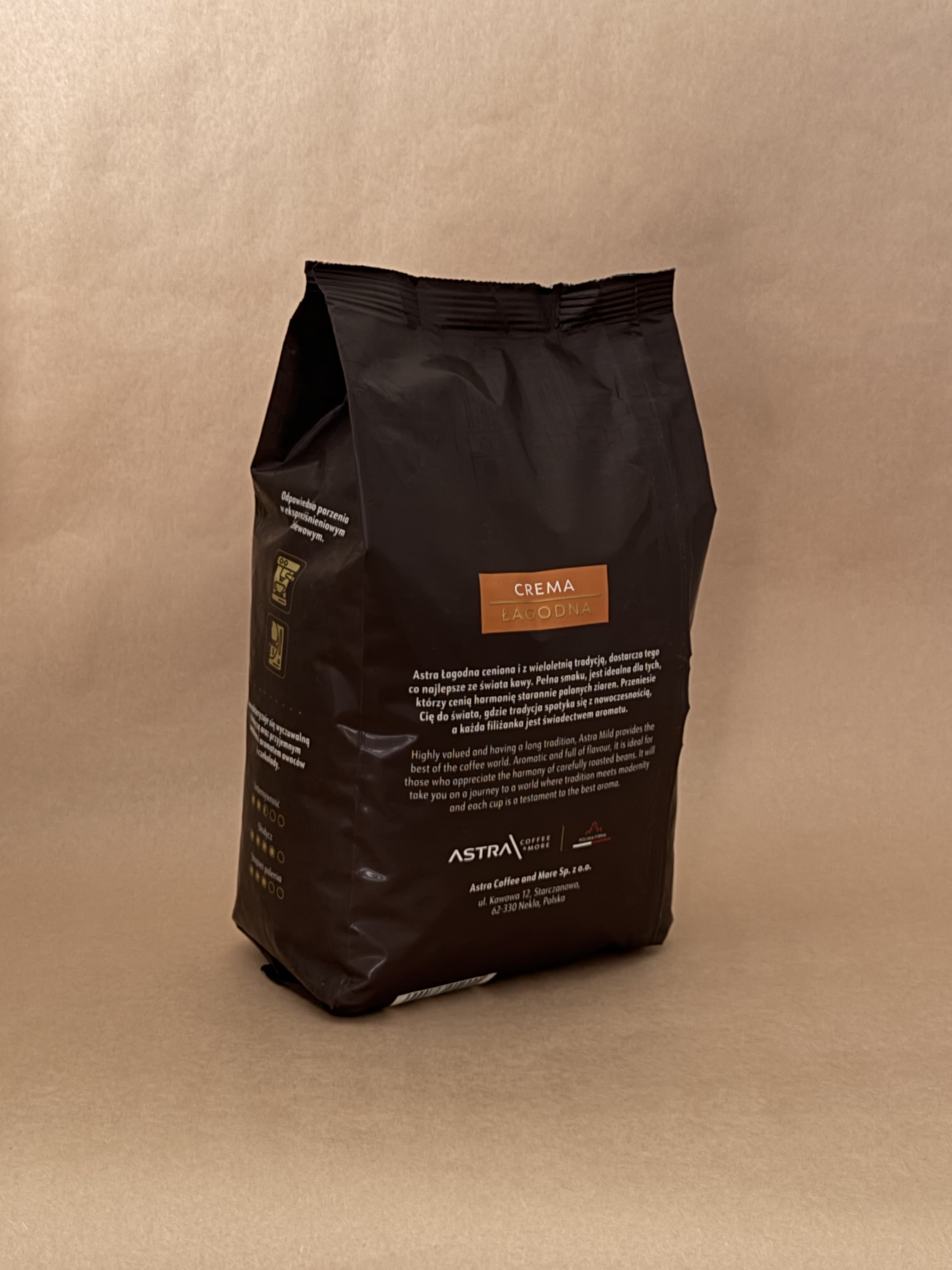 Kawa Astra Łagodna Crema ziarnista 1kg